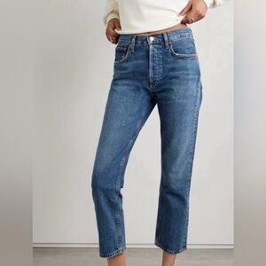 Agolde Riley straight leg crop jeans